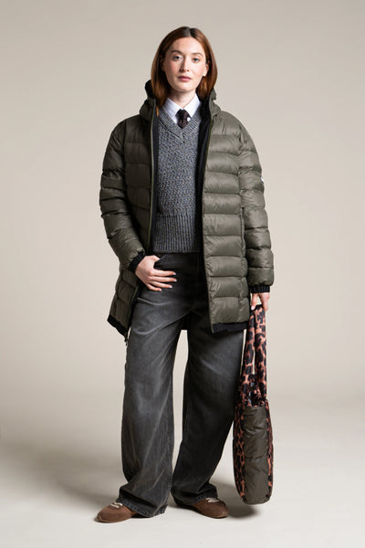 Varenne - Doudoune Reversible - Flotte #couleur_ombre-kaki