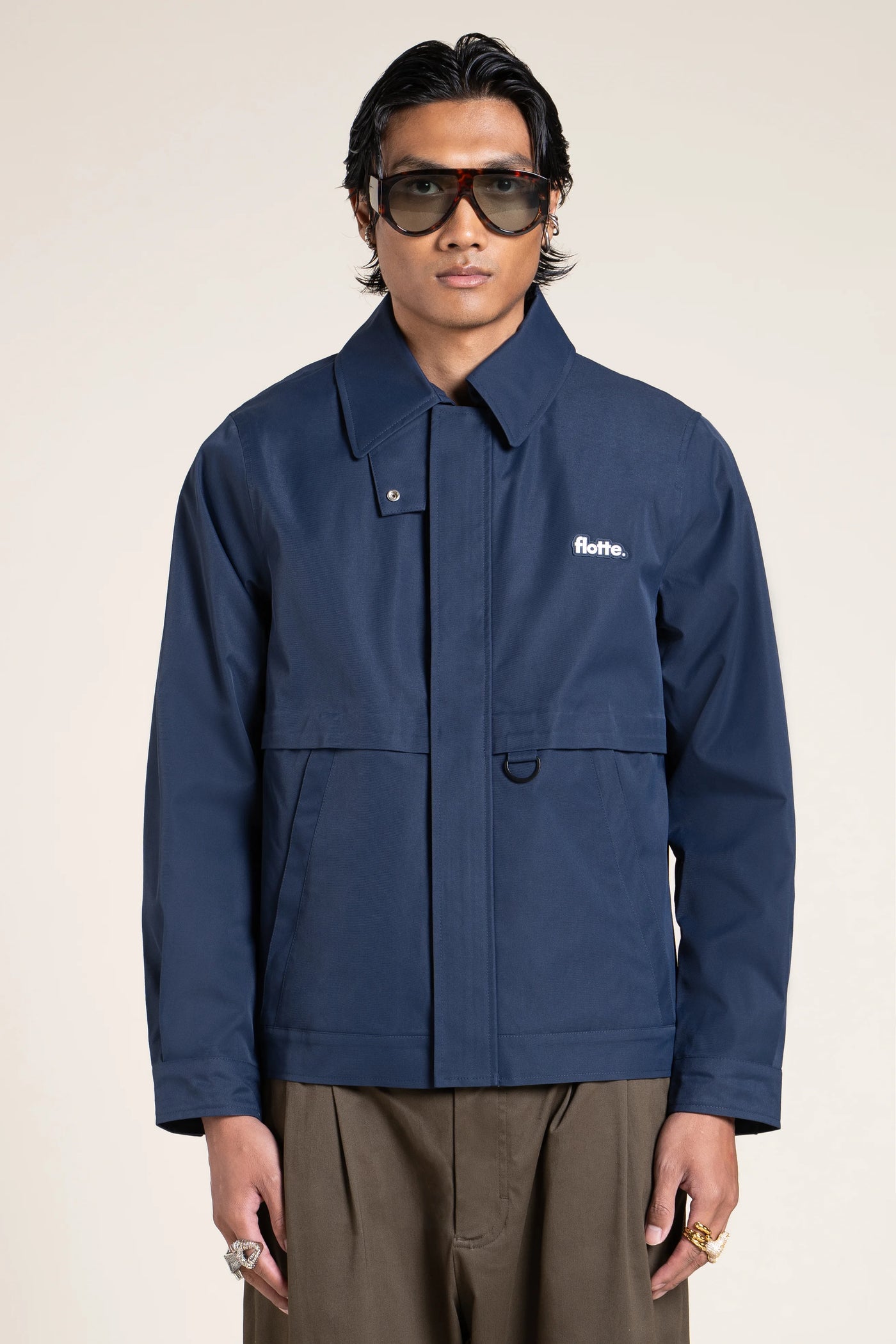 Ambroise - Straight Jacket - Flotte couleur indigo 