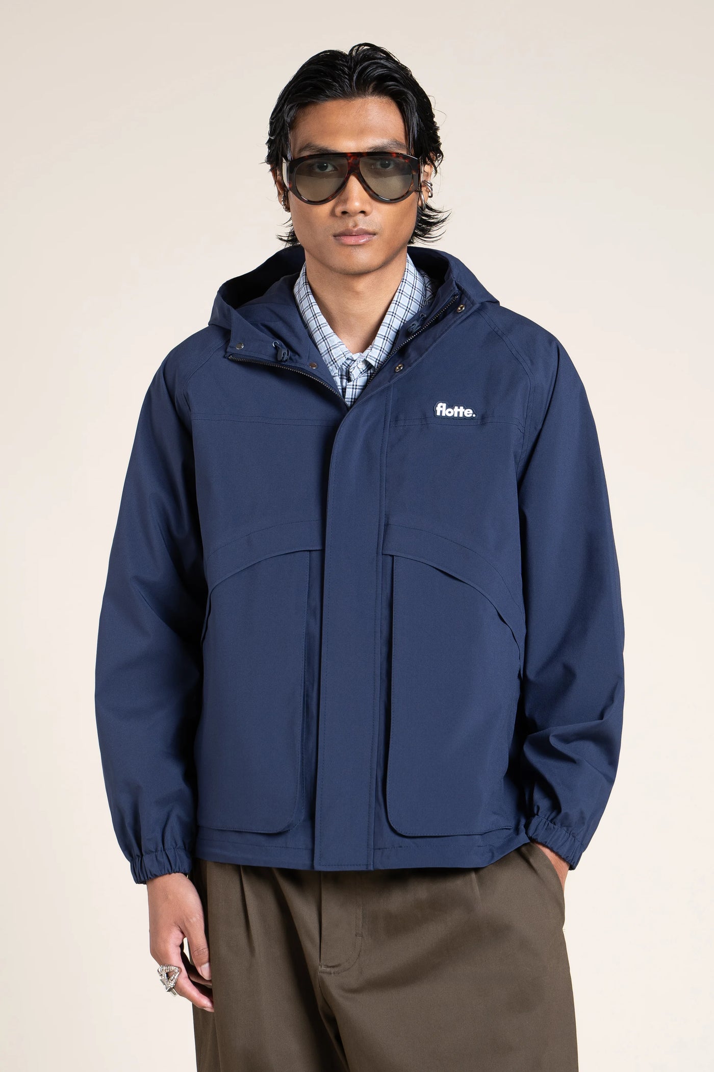 Breguet - Veste courte - Flotte couleur indigo 