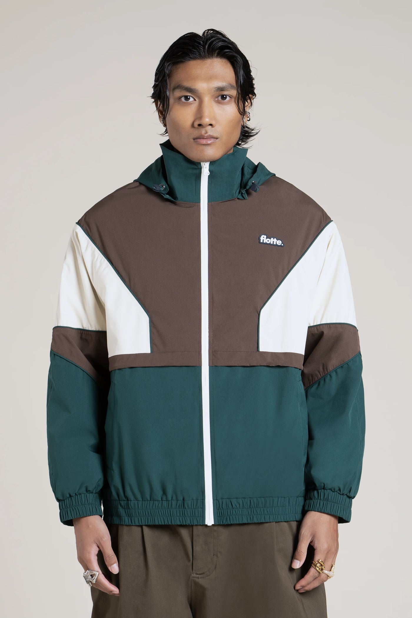 SAINT MARTIN veste imperméable #couleur_sapin-chocolat