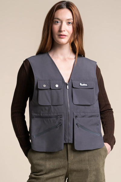 Wagram - Veste multipoche - Flotte #couleur_anthracite