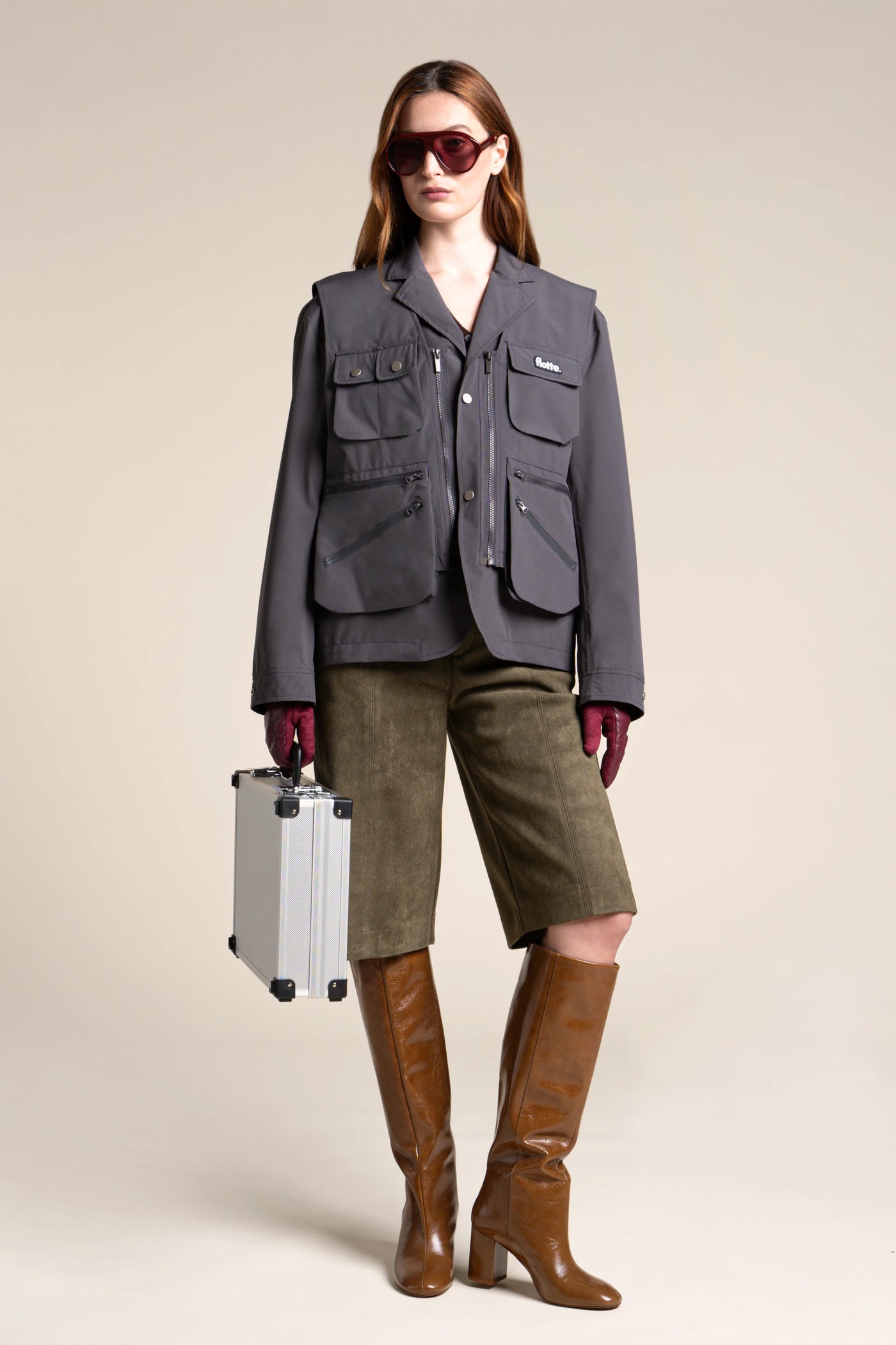 Wagram - Veste multipoche - Flotte #couleur_anthracite