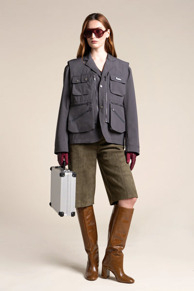 Wagram - Veste multipoche - Flotte #couleur_anthracite