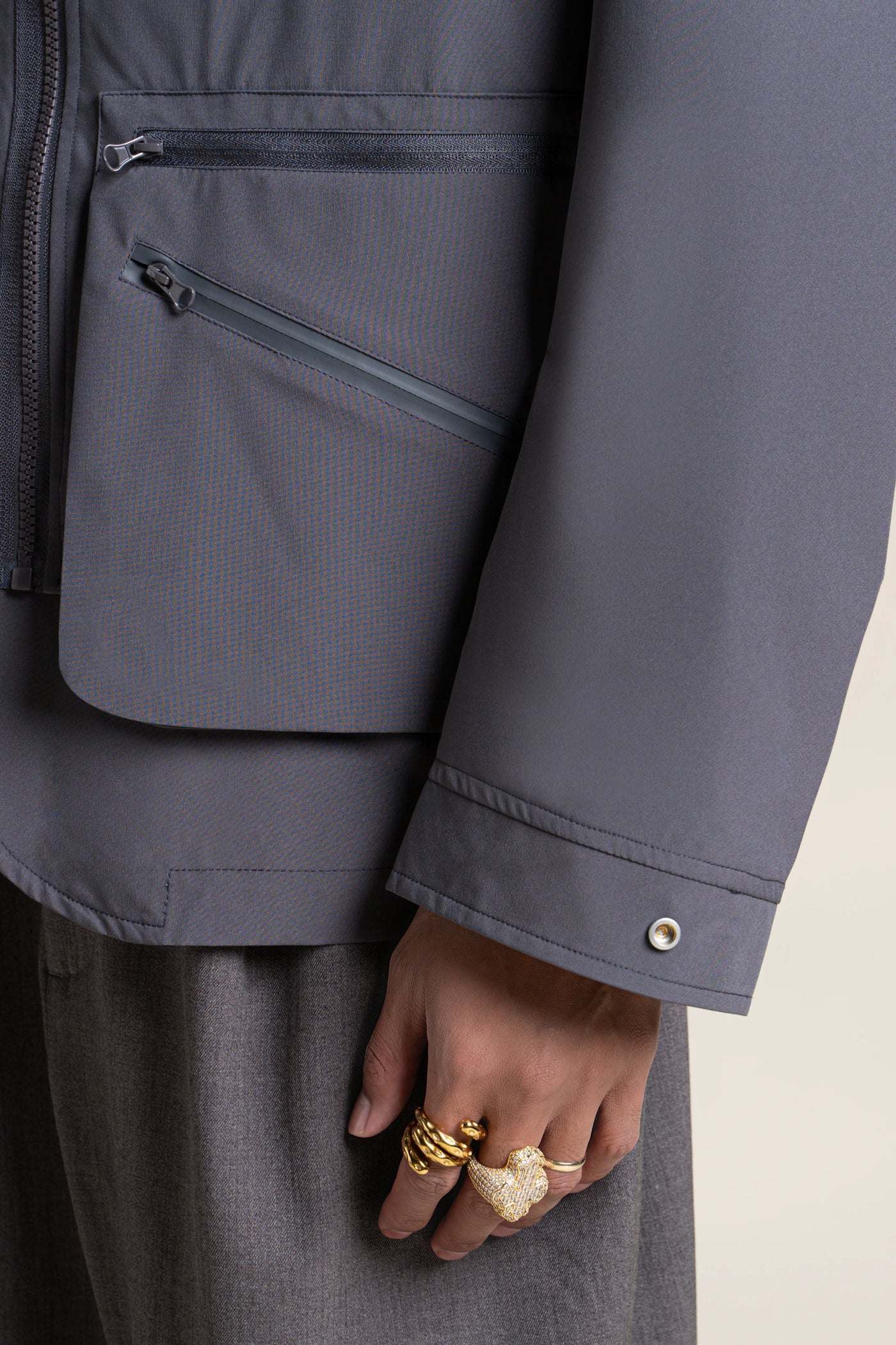 Wagram - Veste multipoche - Flotte #couleur_anthracite