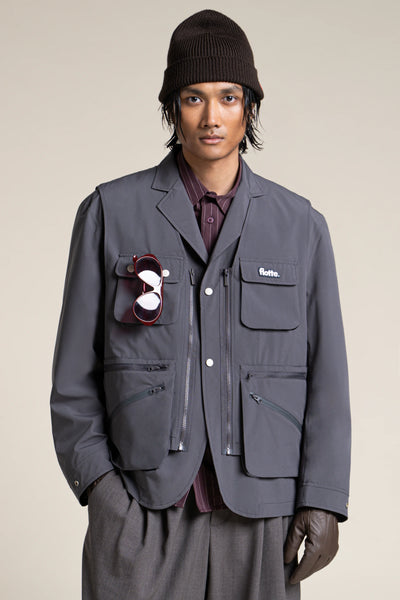 Wagram - Veste multipoche - Flotte #couleur_anthracite