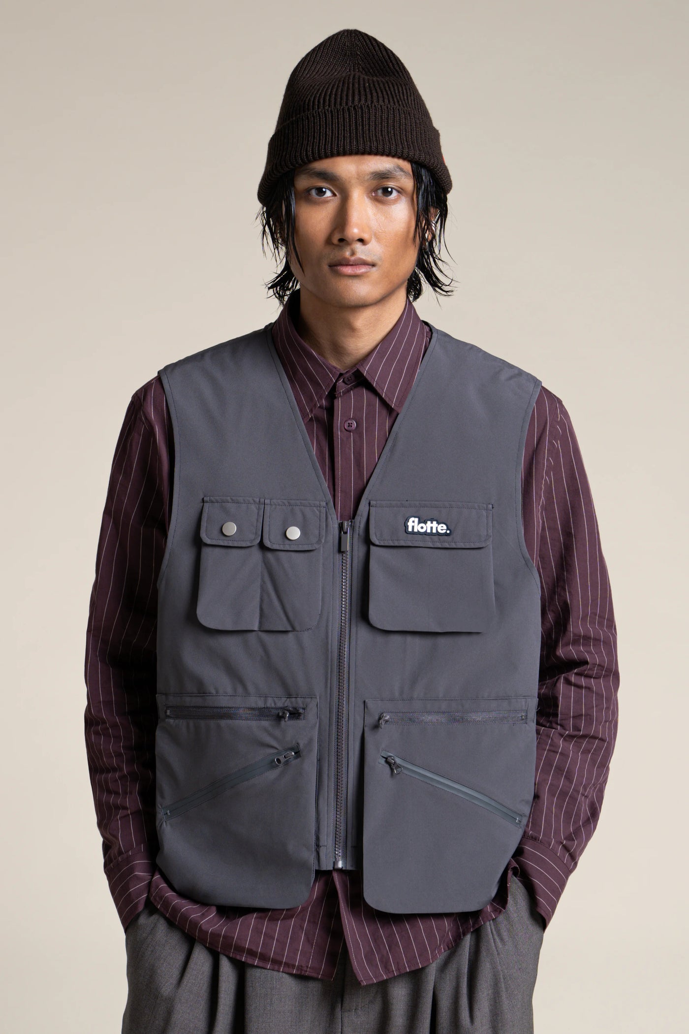 Wagram - Veste multipoche - Flotte #couleur_anthracite