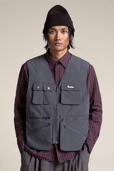 Wagram - Veste multipoche - Flotte #couleur_anthracite