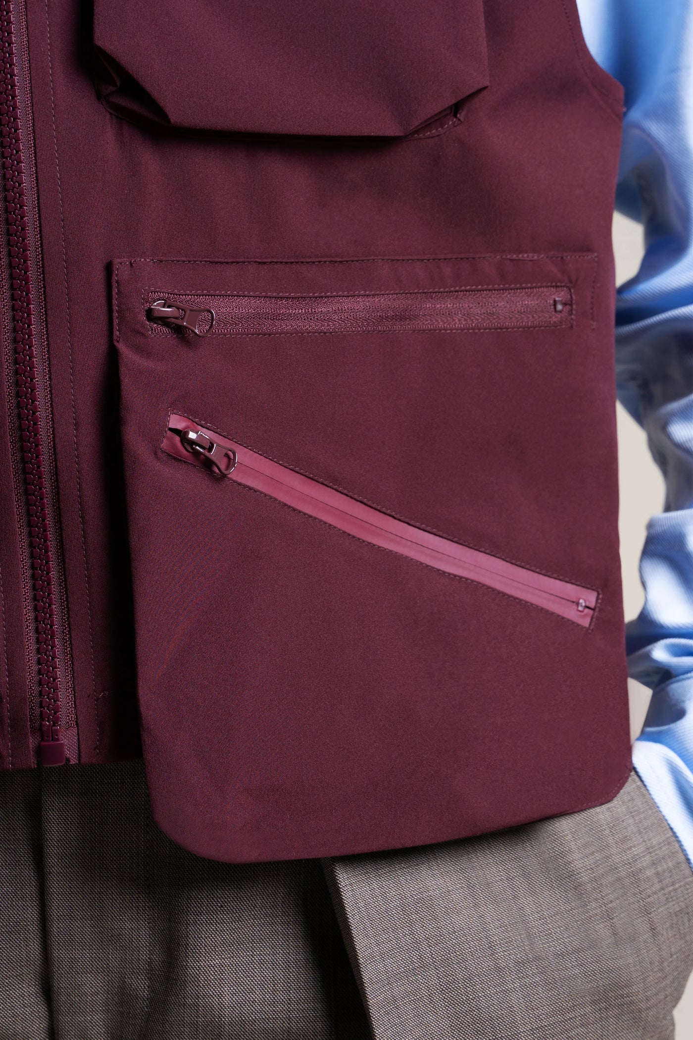 Wagram - Veste multipoche - Flotte #couleur_prune