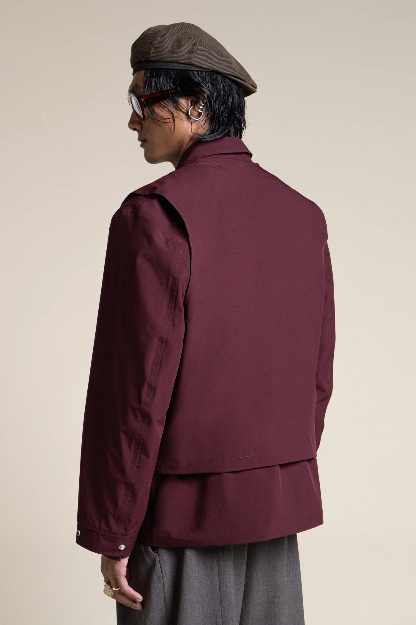 Wagram - Veste multipoche - Flotte #couleur_prune