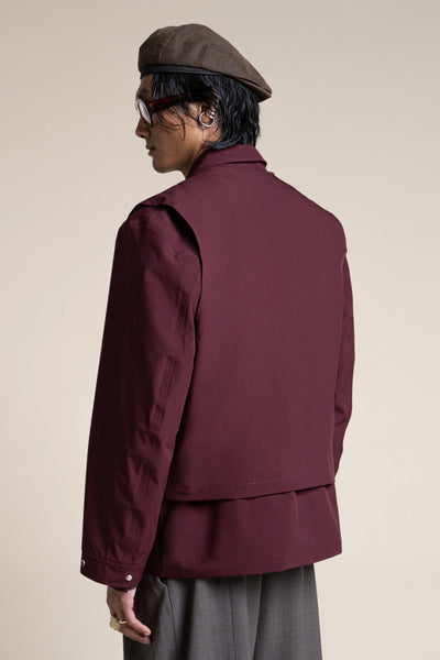 Wagram - Veste multipoche - Flotte #couleur_prune