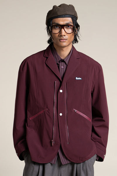 Wagram - Veste multipoche - Flotte #couleur_prune