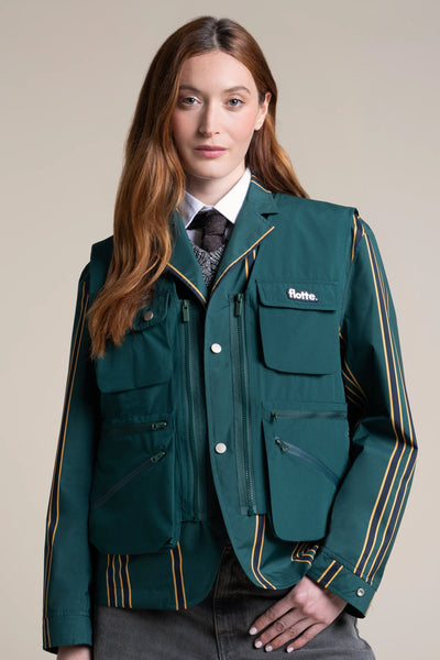 Wagram - Veste multipoche - Flotte #couleur_sapin-raye