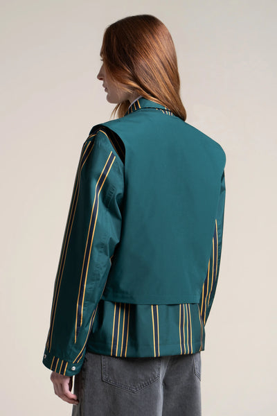 Wagram - Veste multipoche - Flotte #couleur_sapin-raye