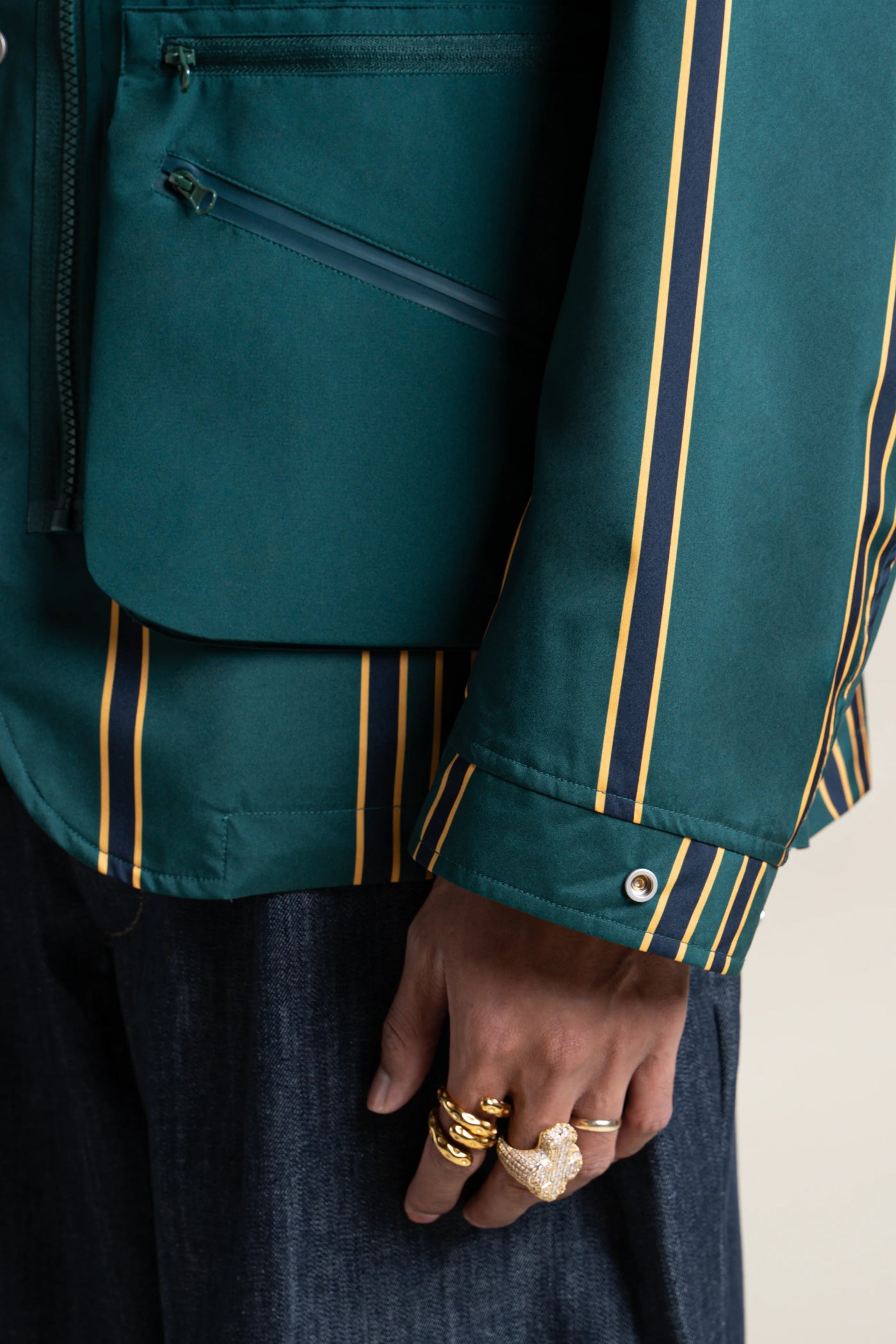 Wagram - Veste multipoche - Flotte #couleur_sapin-raye