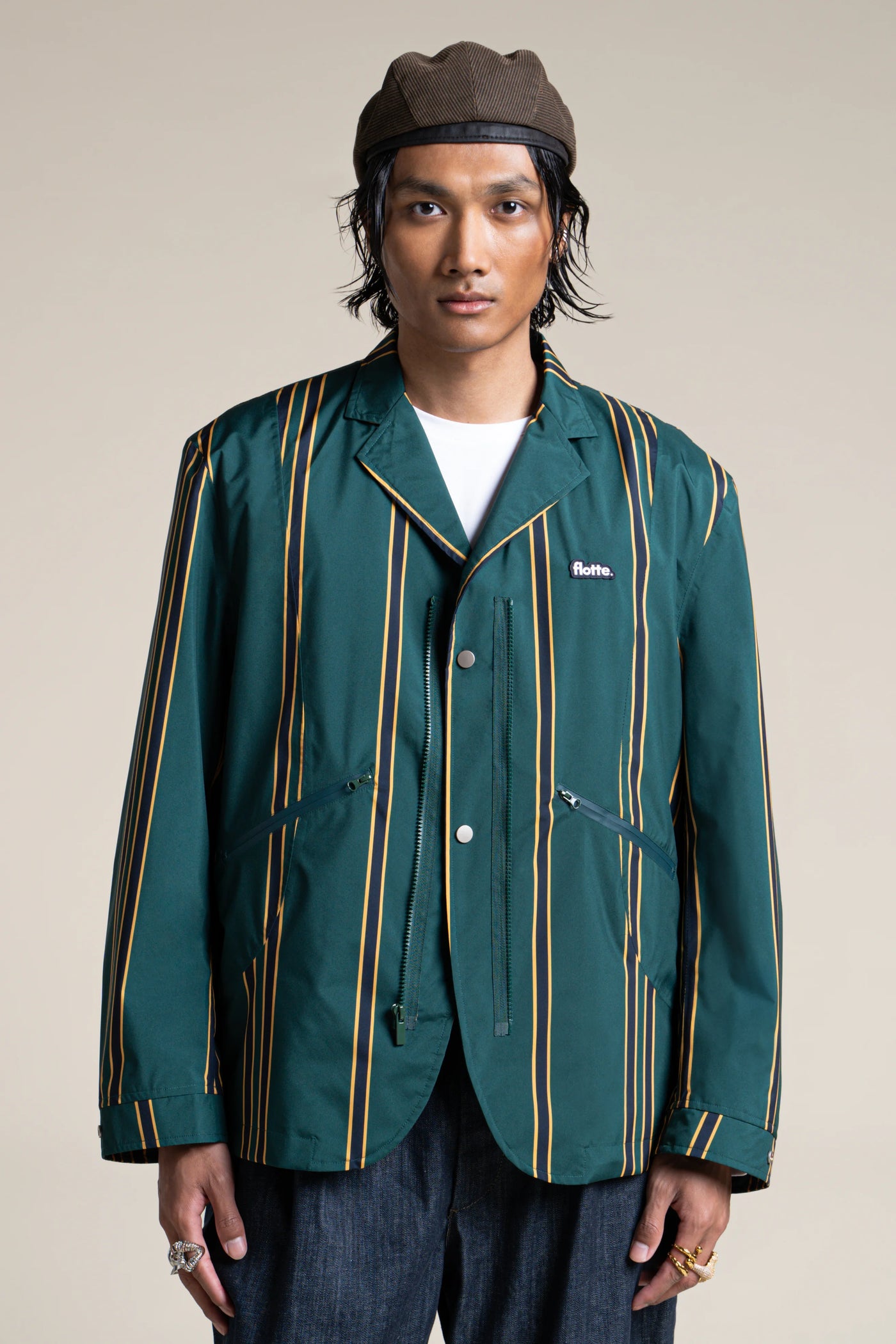 Wagram - Veste multipoche - Flotte #couleur_sapin-raye