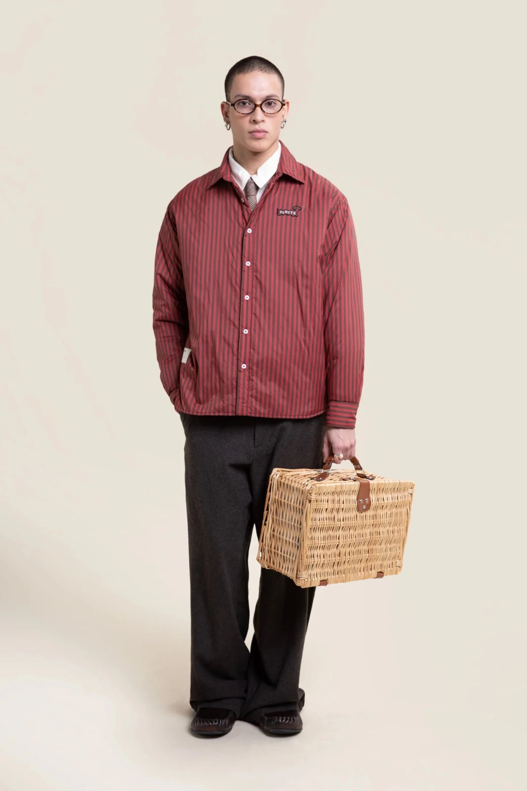 walter surchemise rayures rayé rouge 