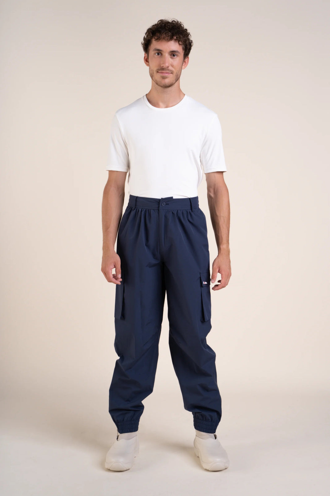 Pantalon imperméable Gambetta cargo multipoches #couleur_indigo
