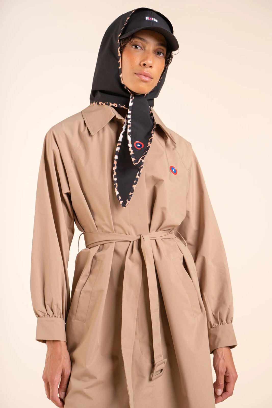 Madeleine - Trenchcoat - Coupe-vent - Flotte #couleur_sahara