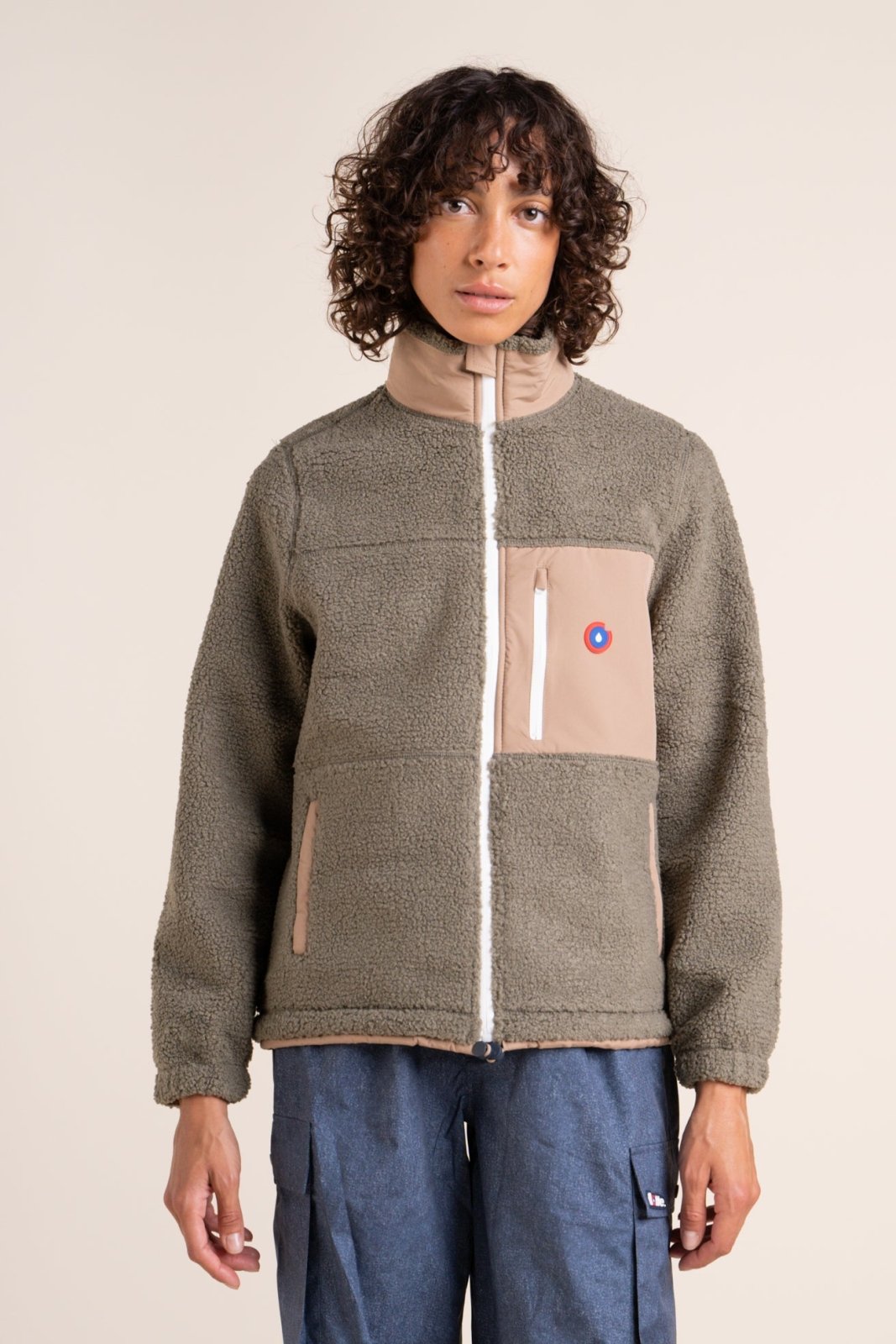 Veste Polaire couleur Kaki Sahara 