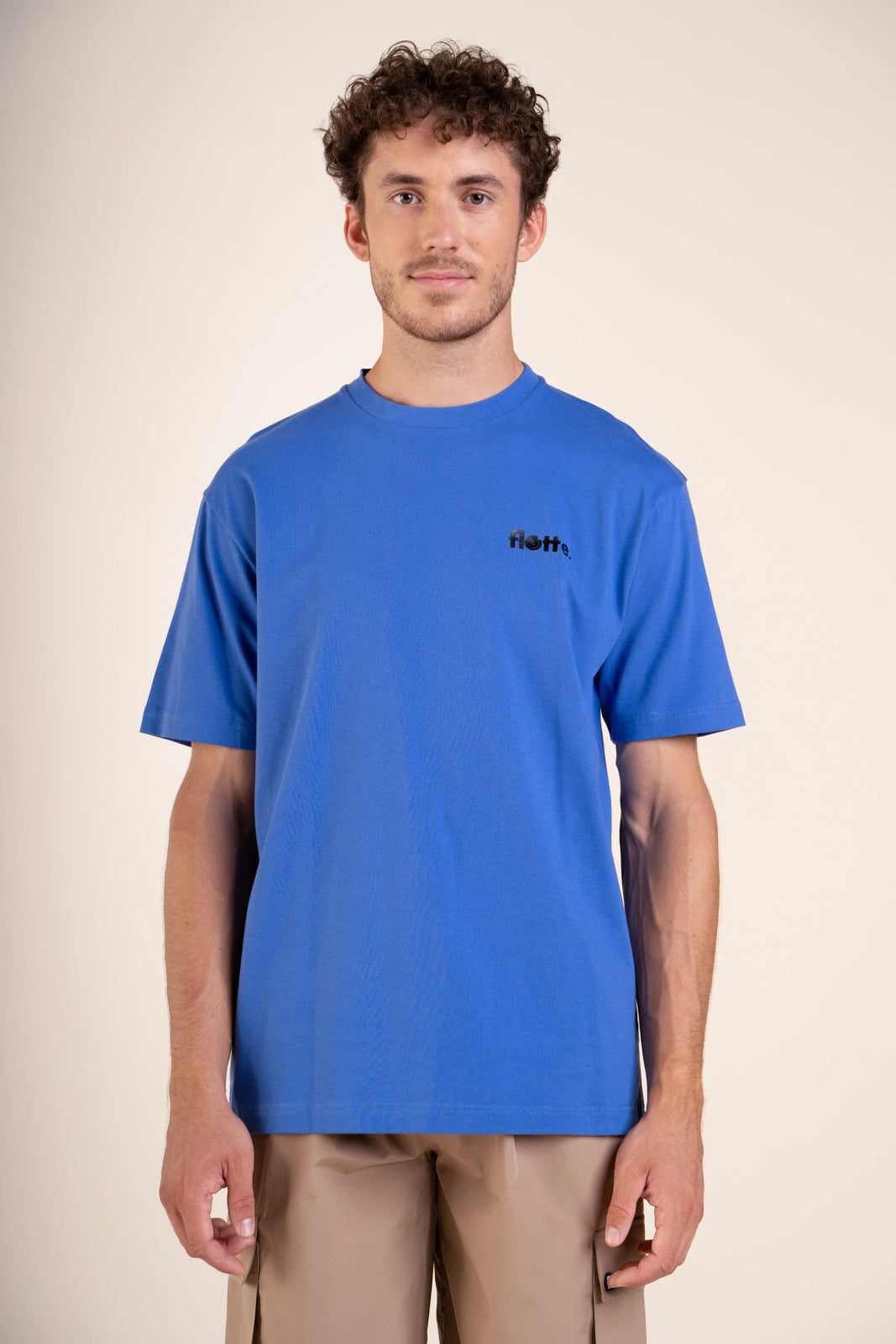 T-shirt déperlant Temple en 100% coton et fabriqué au Portugal #couleur_bleu-roi